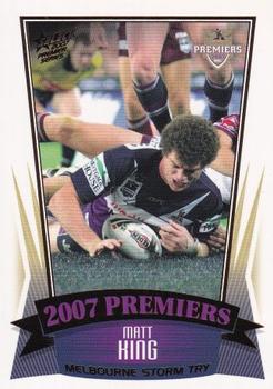 2007 Select Premiers Melbourne Storm #PC23 Matt King Front
